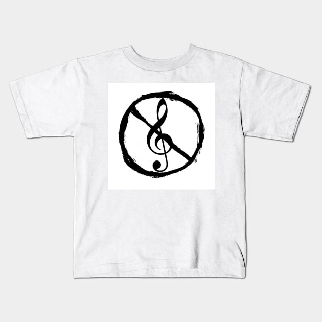 No Treble Kids T-Shirt by Holisticfox